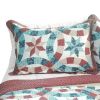 [Falling?Snow] 3PC Cotton Vermicelli-Quilted Printed Quilt Set (Full/Queen Size)