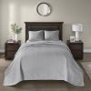 Reversible Quilt Set Grey Twin/Twin XL