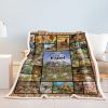 Farm Throw Blanket Cute Farm Animals Pig Cow Horse Sheep Goat Hen Decorative Blanket Life is Better Soft Warm Cozy Plush Throws Blankets