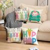 Easter Decor-Throw Pillow Covers 20x20in Set of 4