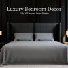 Bedding King Bed Sheets Set - 4 Piece Bedding - Brushed Microfiber - Shrinkage and Fade Resistant - Easy Care (King, Grey)