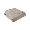 Oversized Quilted Throw Khaki 60x70"