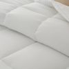 Dorrin Nessin Down Alternative Comforter Duvet Inserts Queen Size 90x90 All Season, Ultra Soft Double Brushed Microfiber Shell