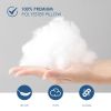 White square pillows (2-pack with bubble wrap) suitable for bed cushions, 18*18 inches, sofa cushions, patio cushions, cushion inserts, breathabl