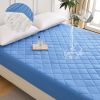 Diamond Grid Ultrasonic Waterproof Mattress Protector, QUEEN