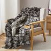 Black Dog Throw Blanket Dog Animal Printed Blankets Soft Flannel Throw, Gifts for Pet Lovers Kids,Lightweight Flannel Throw Blankets