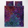 3 Pieces Floral Quilt Set,Lightweight Colorful Bedding Set with 2 Pillowcases, Teen Girl Bedspread Coverlet