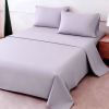 4pcs ultra-soft 85g sheet and pillowcase set, soft solid color, machine washable, suitable for all seasons, Christmas comfortable bedding set