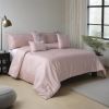 6 Piece Raindrop Jacquard Comforter Set Queen King Size