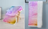 Pastel Fleece Throw Blanket Rainbow Marble Sherpa Blanket for Girls Women Colorful Tie Dye Plush Fuzzy Blanket for Sofa Bed Couch