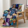Owl Flannel Fleece Throw Blanket Soft Lightweight Plush Animal Blanket Throws for Couch Bed Sofa Travel All Season