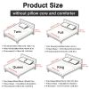 4pcs ultra-soft 85g sheet and pillowcase set, soft solid color, machine washable, suitable for all seasons, Christmas comfortable bedding set