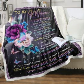 Gifts for Mom from Daughter, Mothers Day Birthday Gifts for Mom,Great Mother Gifts, Blanket Presents for Mother's Day, Christmas (size: 130x150cm)